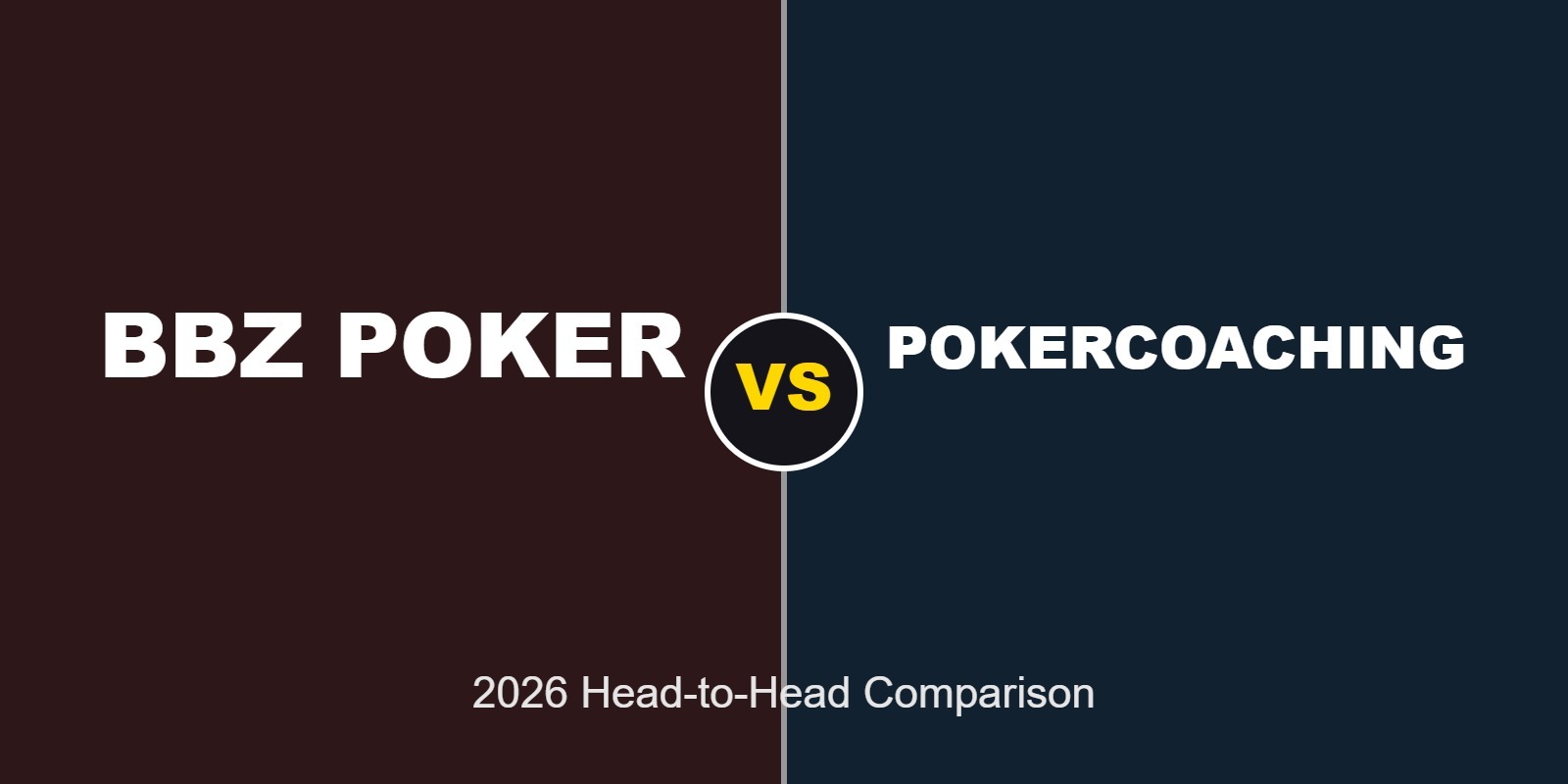 BBZ Poker vs PokerCoaching comparison